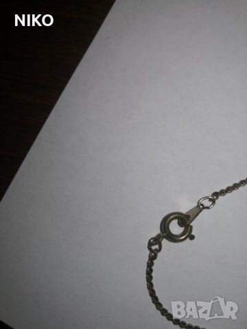 Продавам, Уникален, Ръчно изработен, Възрожденски Сребърен, комплект Синджир с Орнаментна детелина, снимка 6 - Колиета, медальони, синджири - 36245734