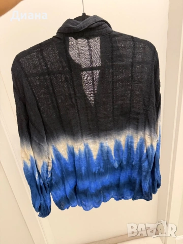 Дамска риза лен с памук, снимка 2 - Ризи - 53028703