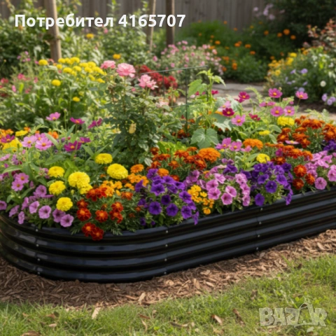 Овална леха за зеленчуци и цветя - модерна форма и здрава конструкция 240 х 120 х 30см, снимка 4 - Саксии и кашпи - 53645160