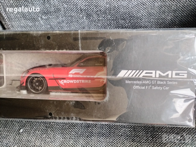 B66963805,умален модел 1:18,die-cast,Mercedes-AMG GT Black Series,Safety Car Formula 1,season 2024, снимка 8 - Колекции - 53452496