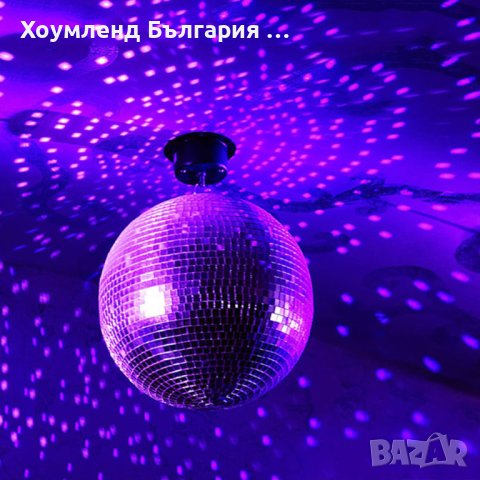 Въртяща се диско топка с мотор 20см, снимка 5 - Други стоки за дома - 41310881