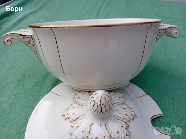 Стар немски порцеланов супник, снимка 9 - Чинии - 36260917
