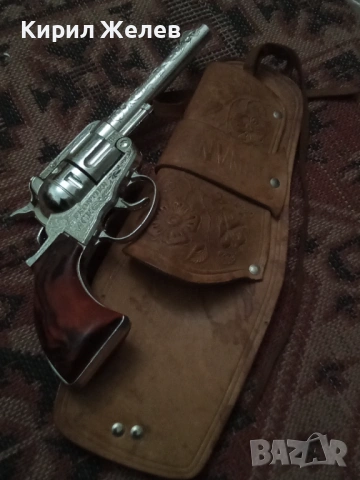 Стар метален пистолет с кобур 54291, снимка 6 - Антикварни и старинни предмети - 53638422