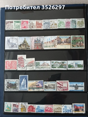 Пощенски марки на тема - архитектура