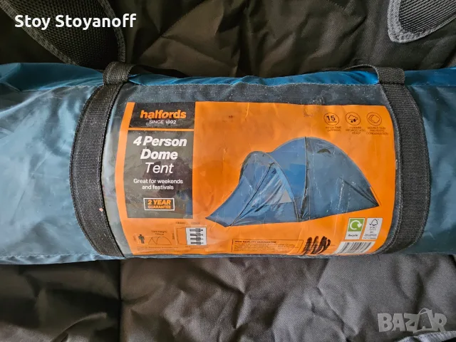 Палатка Halfords за 4 човека – 4 Person Dome Tent, снимка 2 - Палатки - 55966752