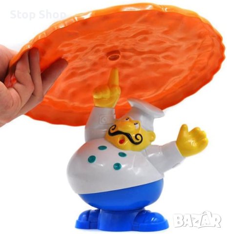 Монтесори Игра за преобръщане на пица, настолна балансираща играчка за пица, Poppa's Pizza Pile-Up з, снимка 4 - Образователни игри - 44325004