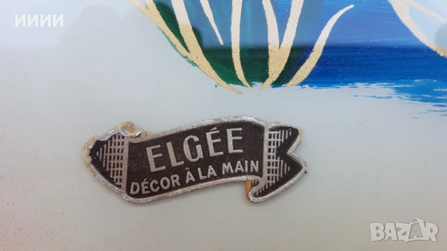 Красив поднос с позлата, снимка 3 - Антикварни и старинни предмети - 53486939