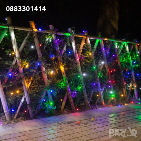 Водоустойчиви Коледни Led лампички  50 метра  240 светлини, снимка 8 - Лед осветление - 52489612