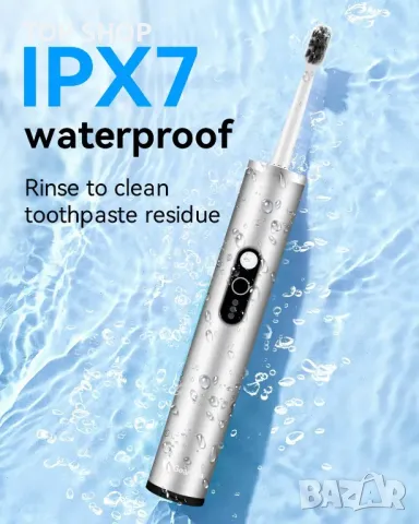 Прибираща се електрическа четка за зъби GearOra, вградена UV дезинфекция, снимка 4 - Тримери - 49500442