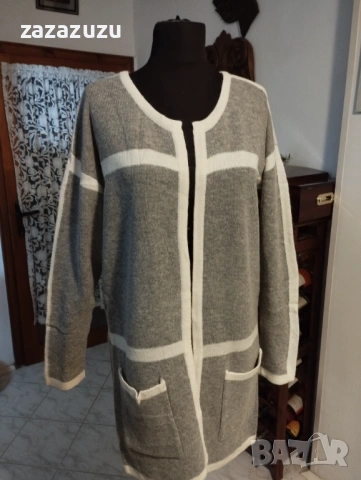 ВЪЛНА И ИНГОРА Дамска дълга жилетка, снимка 7 - Жилетки - 53193723