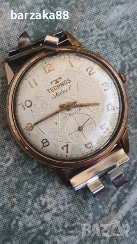 Стар часовник Technos 17 jewels, снимка 6 - Мъжки - 47849657