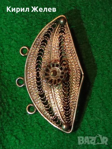 ПОСРЕБРЕНА СТАРИННА ФИЛИГРАННА БРОШКА от СТОМАНА РЪЧНА РЯДКА МАЙСТОРСКА ИЗРАБОТКА 36545, снимка 11 - Антикварни и старинни предмети - 41336915