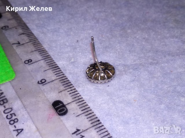 СКЪПОЦЕННА СРЕБЪРНА АРТ ОБЕЦА СРЕБРО 925 с ФАСЕТИРАНИ ИСКРЯЩИ ПЛАНИНСКИ КРИСТАЛИ 24929, снимка 9 - Обеци - 41337064