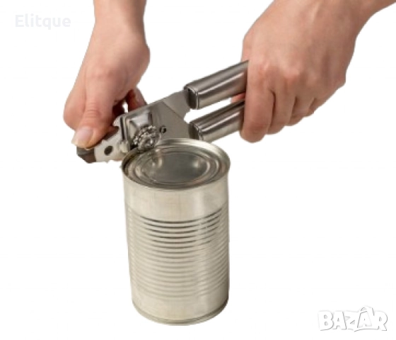 Стилна и здрава ръчна отварачка за консерви от инокс, снимка 2 - Други - 52832204