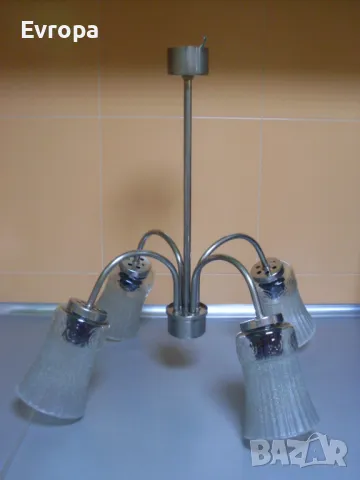 Стар абажур, полилей., снимка 3 - Лампи за таван - 37665084