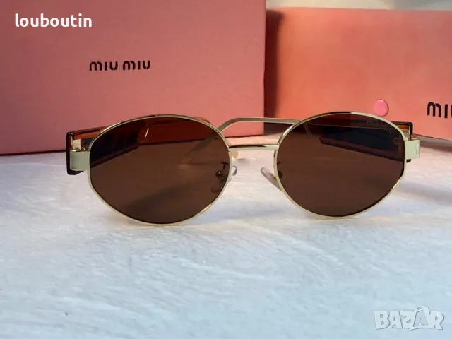 Miu 2024 дамски слънчеви очила елипса кръгли овални 4 цвята, снимка 13 - Слънчеви и диоптрични очила - 47765608