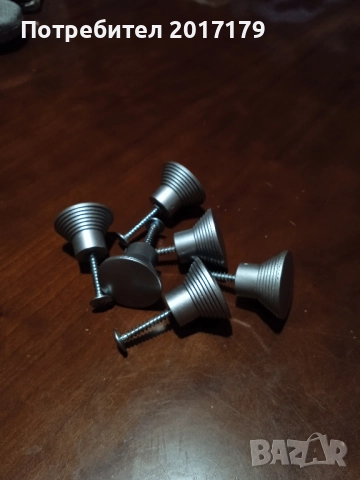 мебелни дръжки пластмаса имитация на  алуминий 6 бр, снимка 4 - Други - 52590002