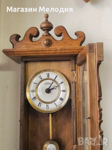 Немски стенен часовник Selva. Часовникът е в отлично визуално и техническо състояние, без забележки , снимка 9 - Стенни часовници - 49984160