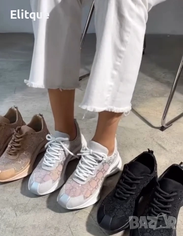 дамски летни маратонки Gucci , снимка 4 - Маратонки - 53580479