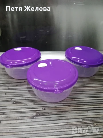 Пластмасови купи с капак (3броя)