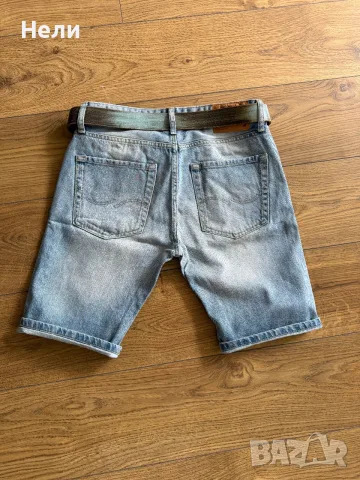 Jack & Jones Мъжки нови къси дънки и тениска, снимка 10 - Къси панталони - 55709566