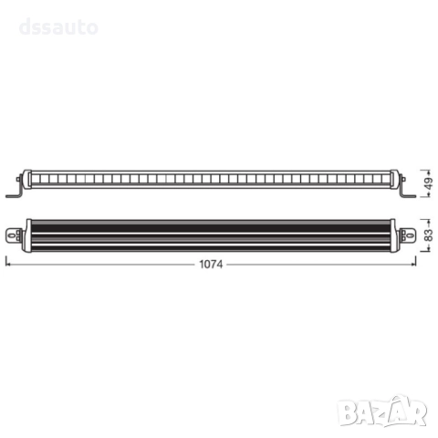 LED бар OSRAM LEDriving FX1000-CB SM GEN 2 12/24V 800lm 6000K, снимка 2 - Аксесоари и консумативи - 52459345