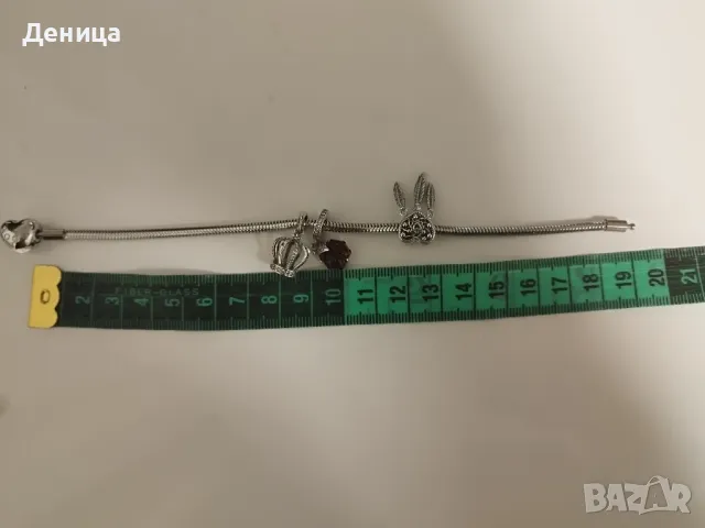 Гривна Пандора от неръждаема стомана, снимка 2 - Гривни - 48592429