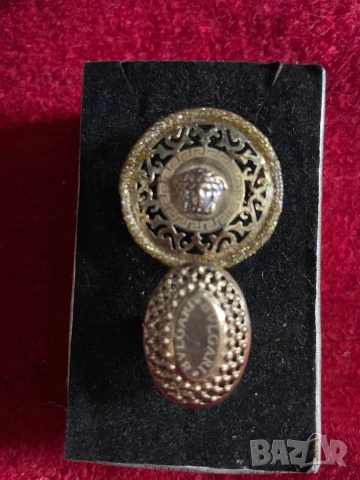Златен пръстен VERSACE BULGARI, снимка 2 - Пръстени - 53519430