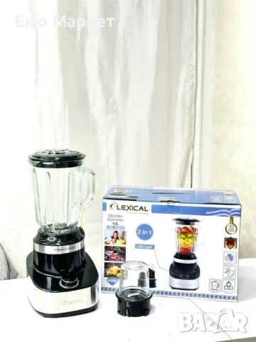 Блендер 2 в 1 Lexical LBL-1504-8 - Гаранция: 24 месеца , снимка 5 - Блендери - 49292372