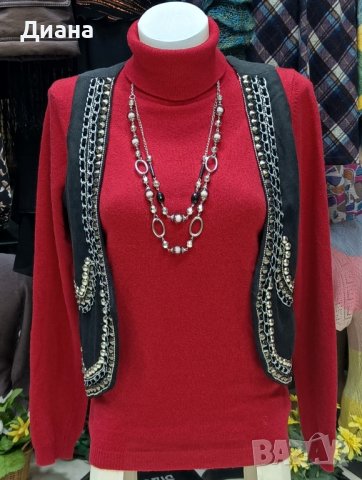 Дамско вълнено поло, снимка 1 - Блузи с дълъг ръкав и пуловери - 44158841