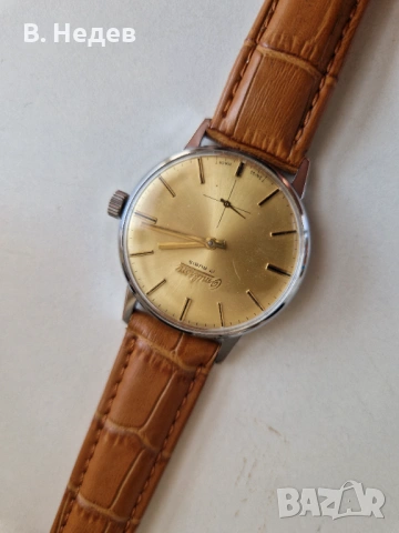 OMIKRON, 17 rubis, AS 1130, Wehrmachtswerk! TOP!, снимка 2 - Мъжки - 53745710