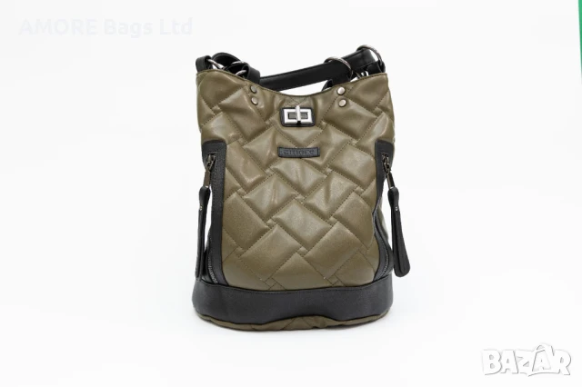 Спортно елегантна дамска раница AMORE Livia - Green