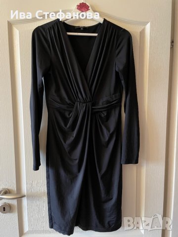 Черна еластична елегантна парти рокля , снимка 1 - Рокли - 39435406
