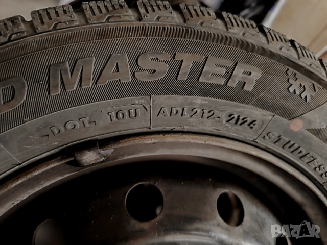 Метални джанти 4 бр. със зимни гуми, снимка 2 - Гуми и джанти - 52358931