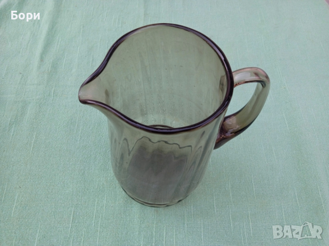 Българска стъклена кана цветно стъкло, снимка 4 - Аксесоари за кухня - 36181862