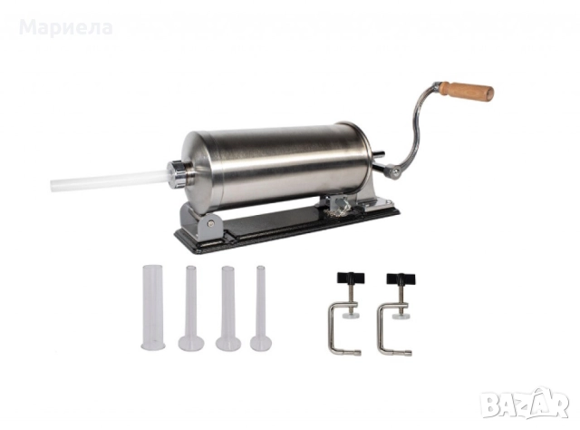 Ръчна машина за пълнене на колбаси,неръждаема стомана,капацитет 4 кг., снимка 2 - Други - 52506915