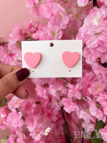 Обеци LFS Sweet Hearts Pink 9949  