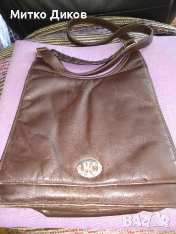 Marc Chantal маркова френска чанта за през рамо женска от естествена кожа 26х26х12см, снимка 2 - Чанти - 41496152