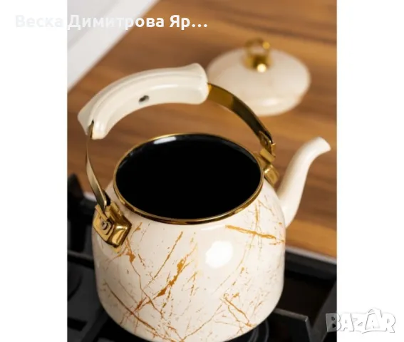 Чайник Goldmann, 2.5л., Емайл, Индукция, снимка 7 - Съдове за готвене - 48441330