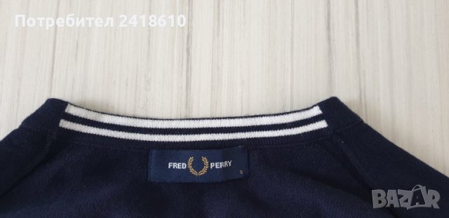 Fred Perry Wool/ Cotton  Mens Size S НОВО!  ОРИГИНАЛ! Мъжки тънък Вълнен Пуловер!, снимка 11 - Пуловери - 42553297