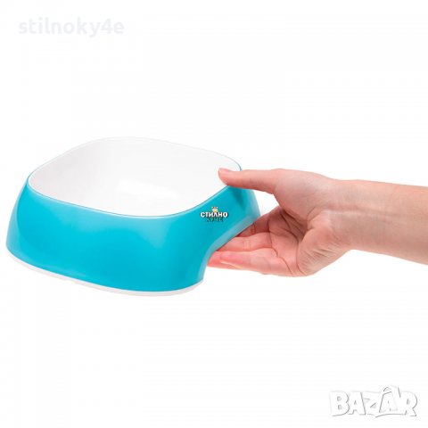 Пластмасова купа за домашен любимец в син цвят Купа за храна/вода за куче/коте Кучешка купа за храна, снимка 4 - За кучета - 38734478
