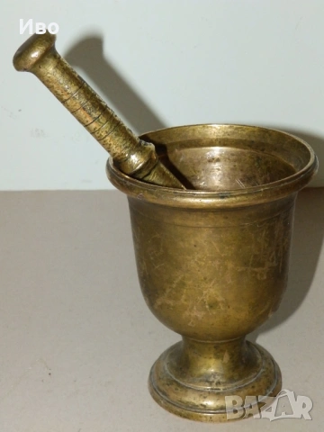 Голям масивен месингов хаван, снимка 3 - Други - 53142559