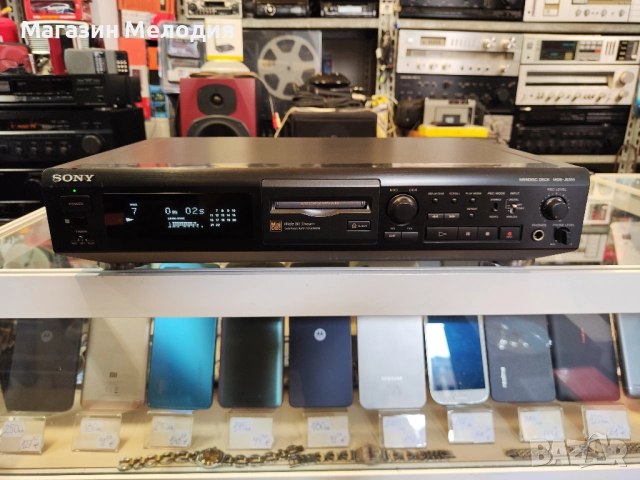 Мини диск / Minidisc deck SONY MDS-JE510 В отлично техническо и визуално състояние., снимка 2 - Декове - 51759137