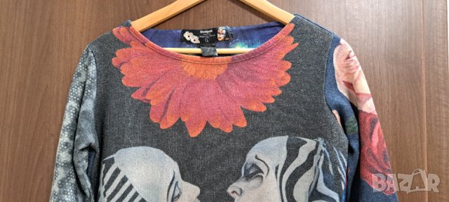 DESIGUAL Дамска блуза с дълъг ръкав-размер S/M, снимка 5 - Блузи с дълъг ръкав и пуловери - 42261057