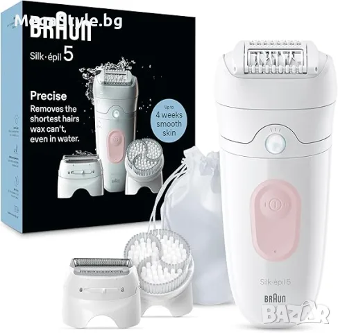 Braun Silk epil 5, Wet & Dry, бял - Епилатор, снимка 2 - Епилатори - 55831717