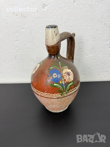 Автентична рисувана стомна / гърне / крондир. №7801