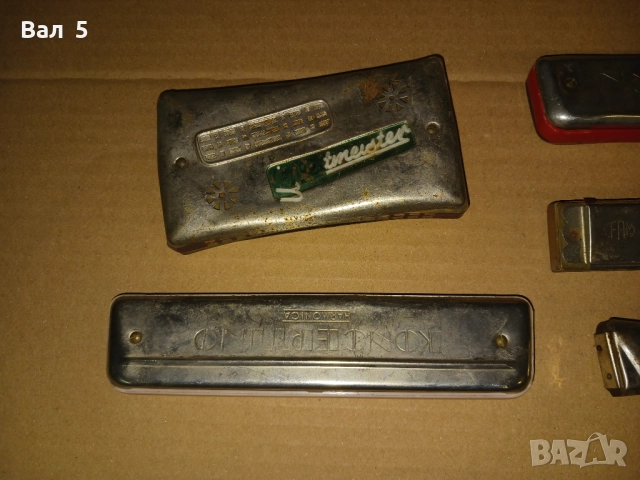 Стари устни хармоники - 5 броя , устна хармоника, снимка 2 - Духови инструменти - 52225883