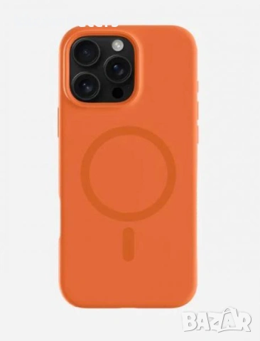 Калъф Liquid Silica MagSafe за iPhone 17 6.3 / Оранжев / + Протектор Баркод : 3133499