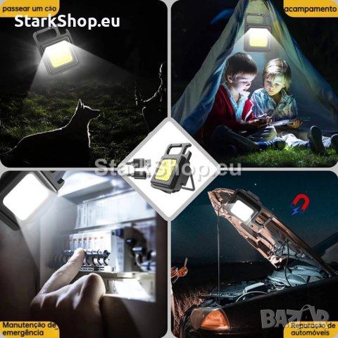 Джобен мини лед фенер с магнит и ключодържател, снимка 6 - Други инструменти - 40424794