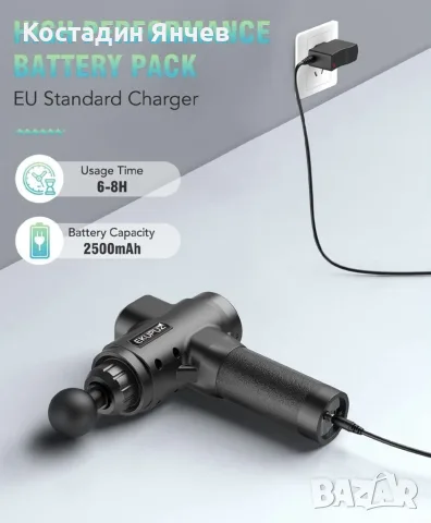 Професионален мускулен масажор Ekopuz 056, снимка 12 - Масажори - 56247560